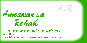 annamaria rehak business card